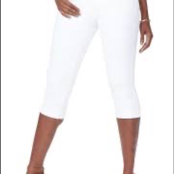NYDJ white Marilyn crop  nordstroms - Picture 3 of 10